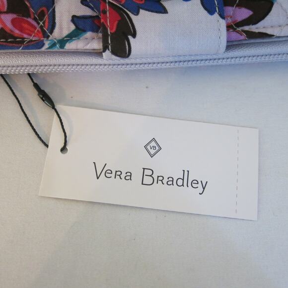 VERA BRADLEY *NWT*  Smartphone Wristlet Wallet Vineyard Floral Turnlock Purple - Picture 6 of 12
